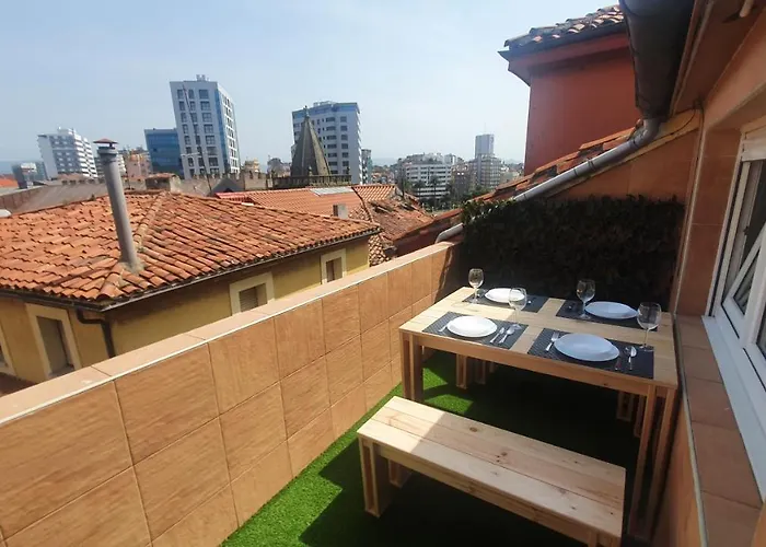 Terrazas De Gueeli 6 Pax Wifi - Garaje - Vistas - Vut-3391-as Апартаменты Хихон